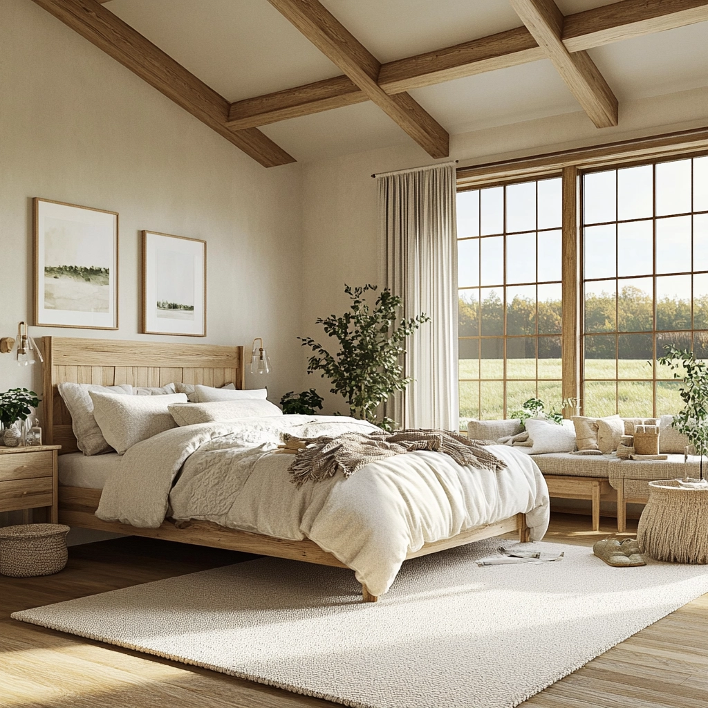 cozy farmhouse bedroom ideas romantic 19