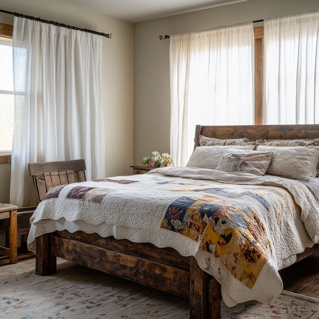 cozy farmhouse bedroom ideas romantic 2