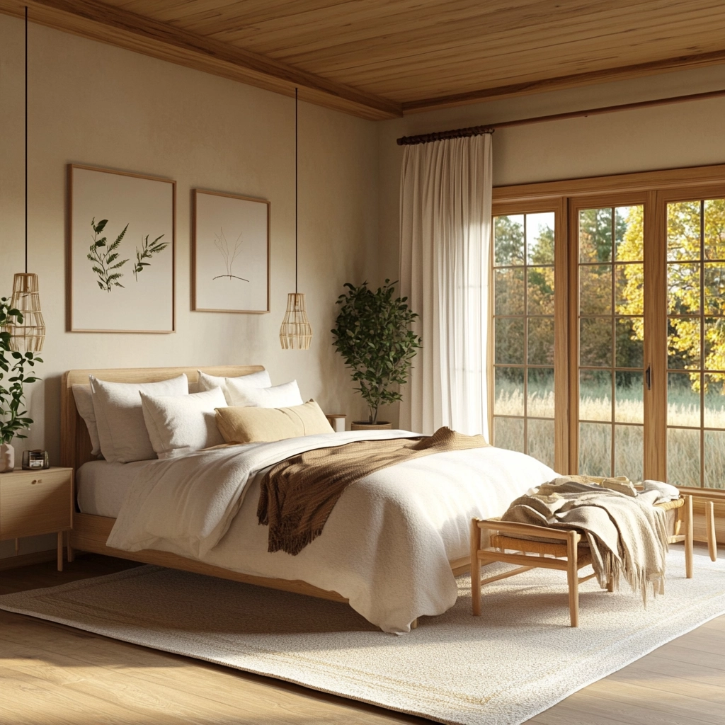 cozy farmhouse bedroom ideas romantic 20