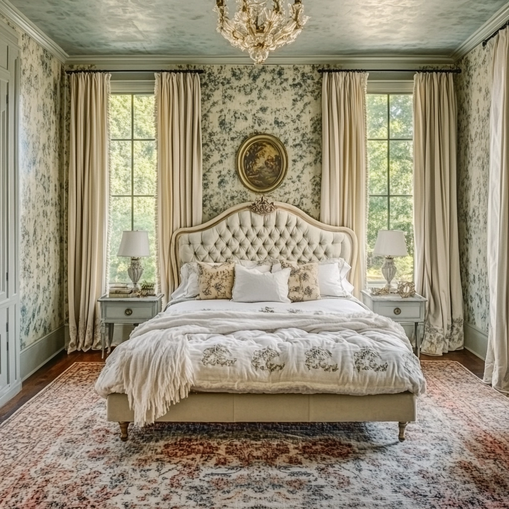 cozy farmhouse bedroom ideas romantic 42