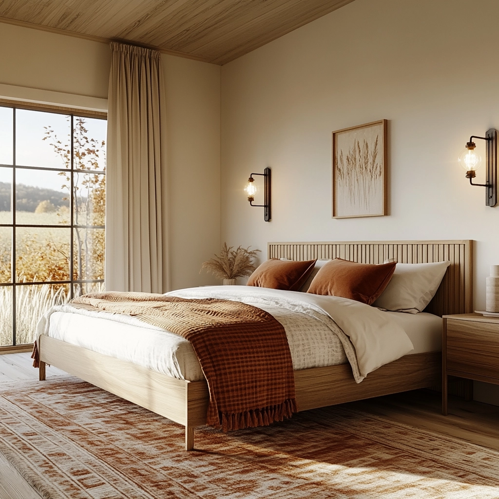 cozy farmhouse bedroom ideas romantic 53