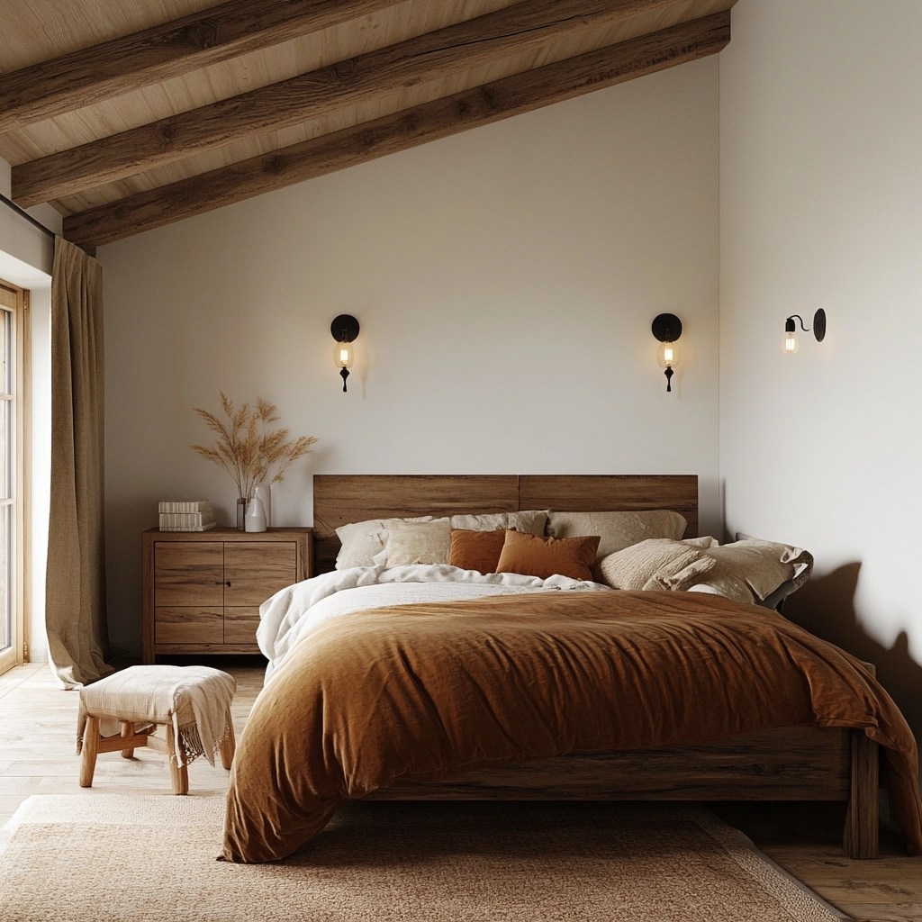 cozy farmhouse bedroom ideas romantic 56