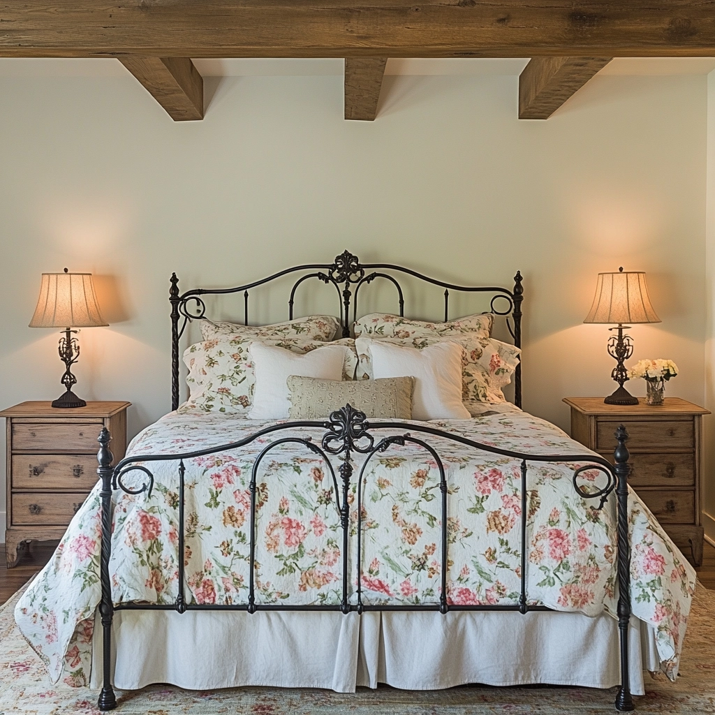 cozy farmhouse bedroom ideas romantic 6
