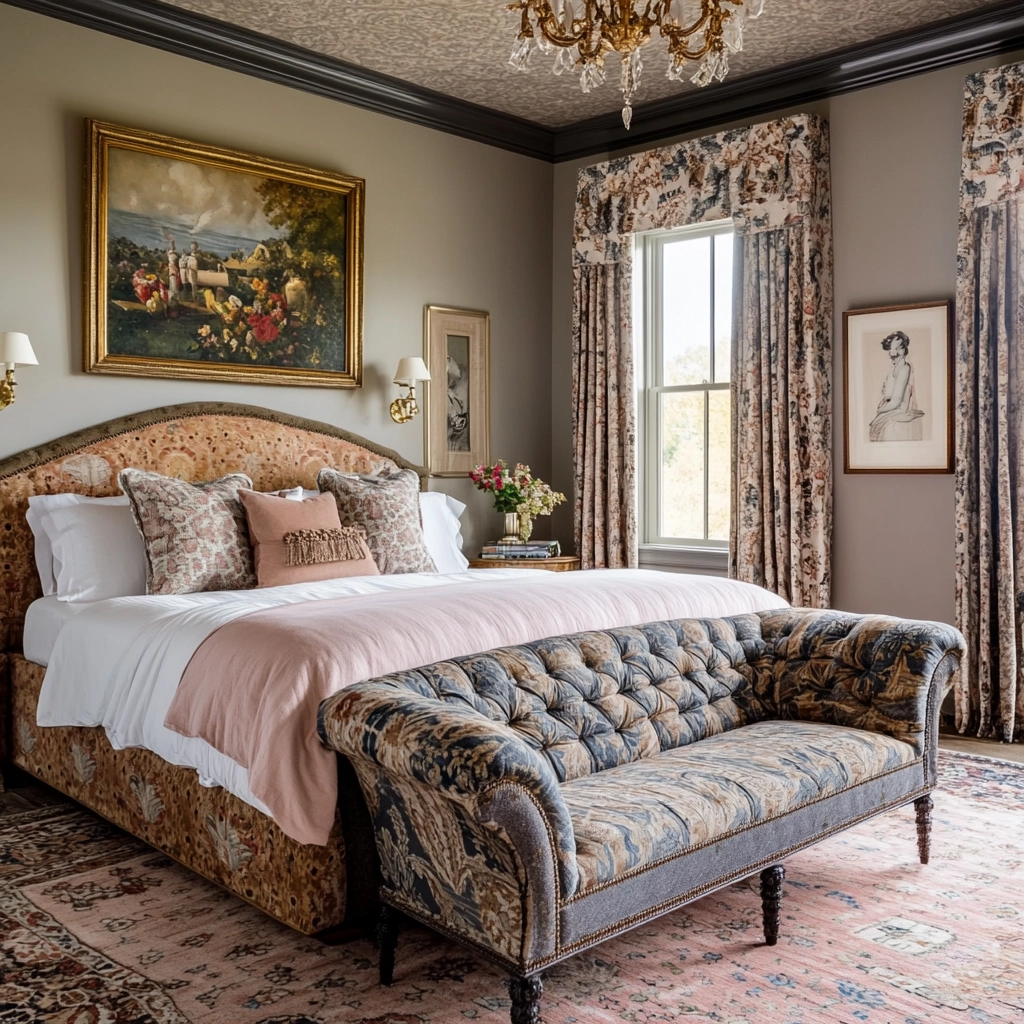 cozy farmhouse bedroom ideas romantic 79