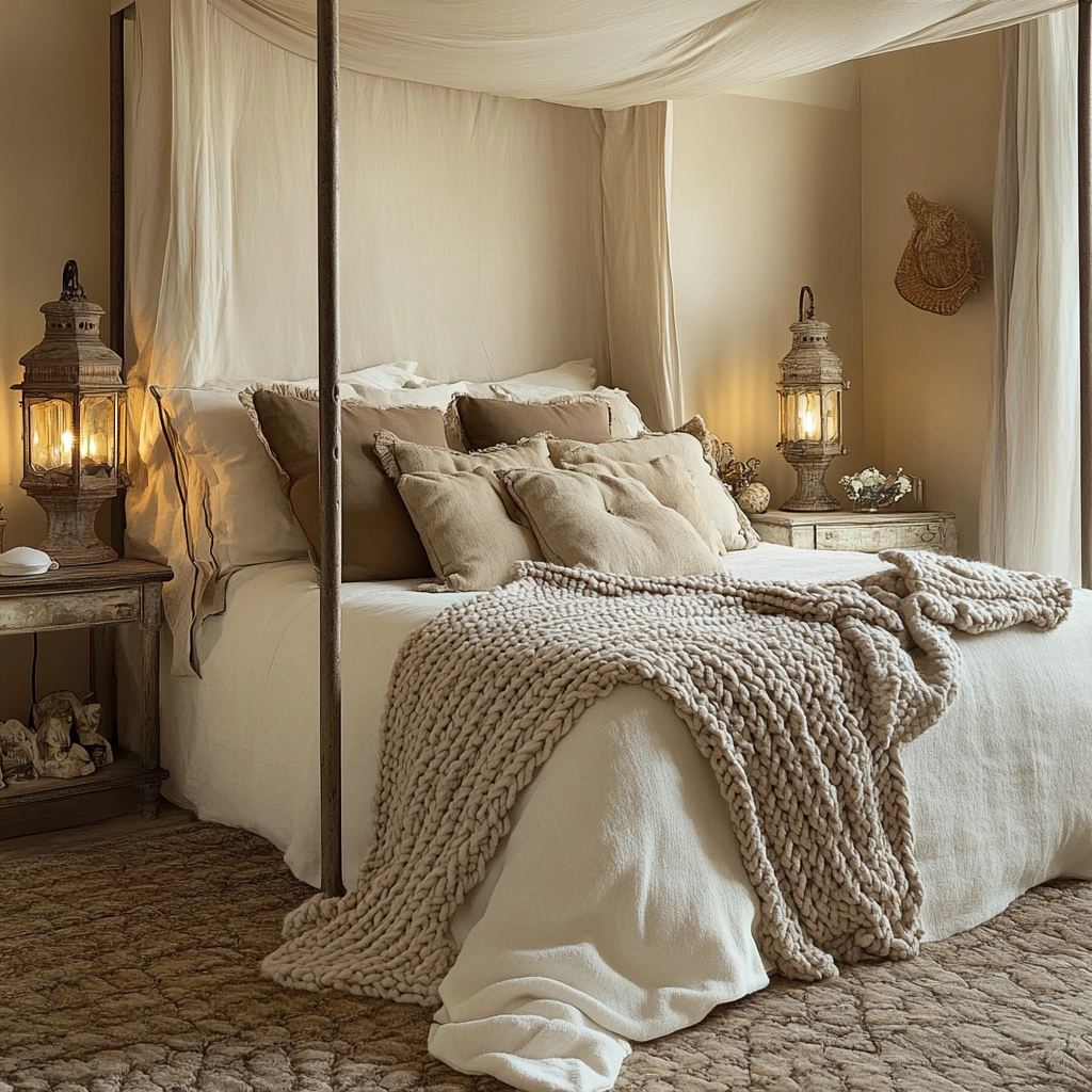 cozy farmhouse bedroom ideas rustic 10