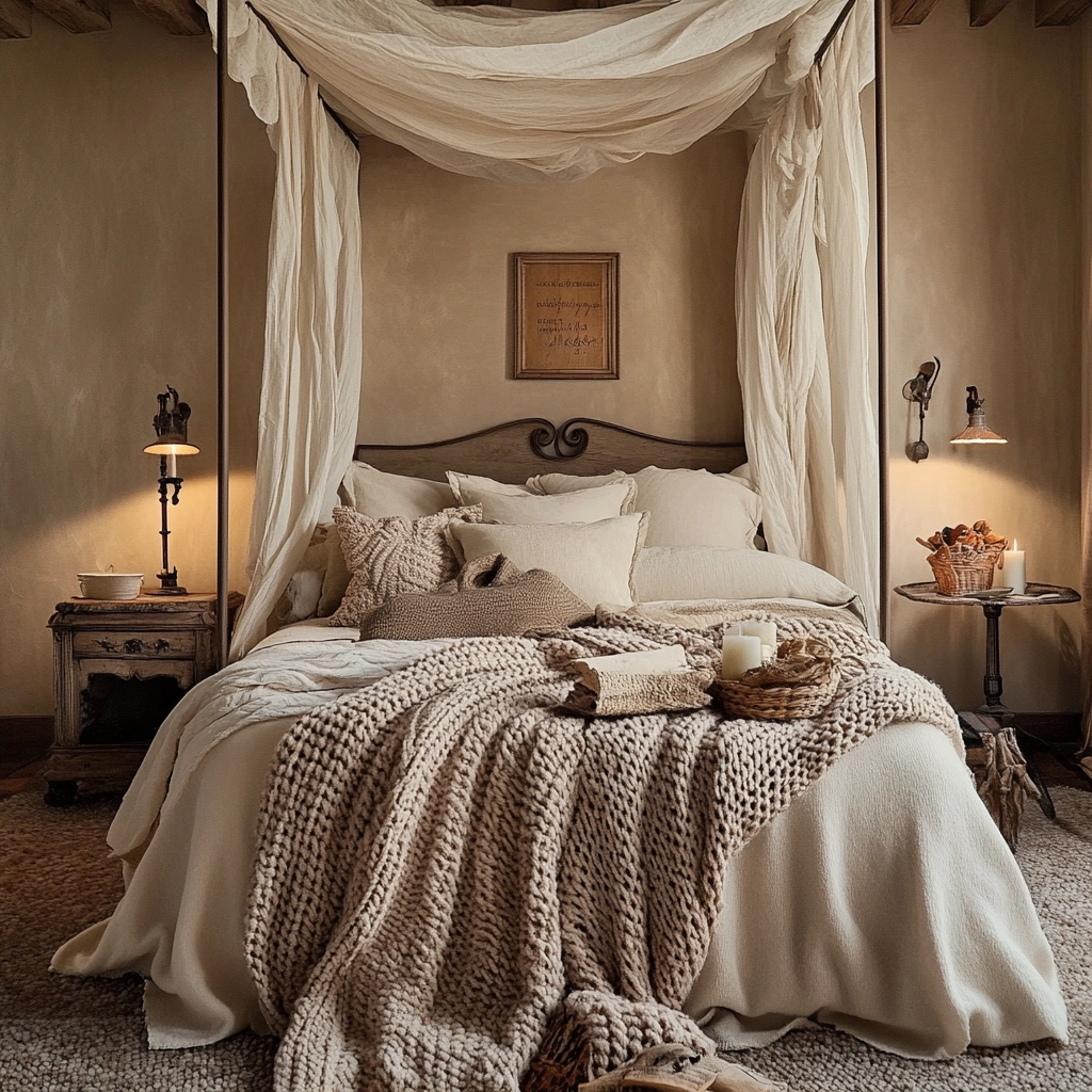 cozy farmhouse bedroom ideas rustic 12