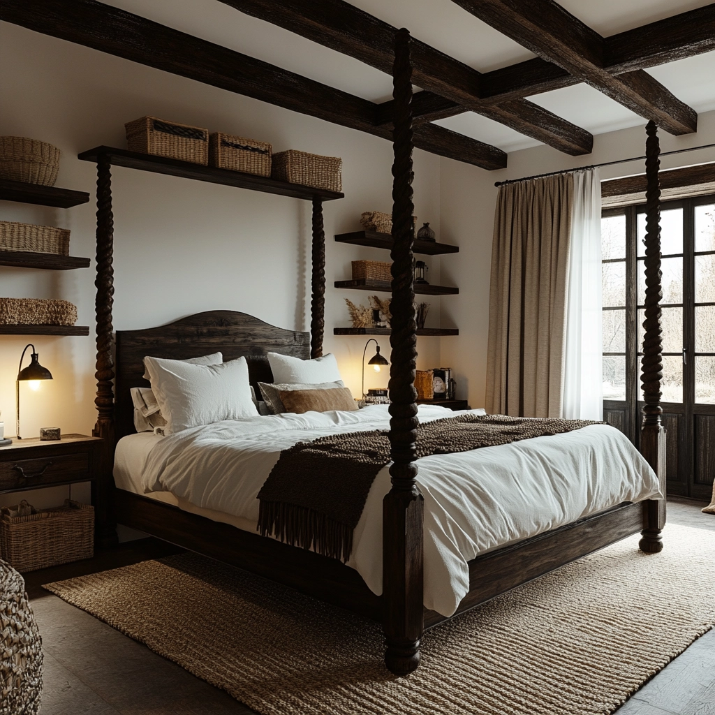 cozy farmhouse bedroom ideas rustic 33