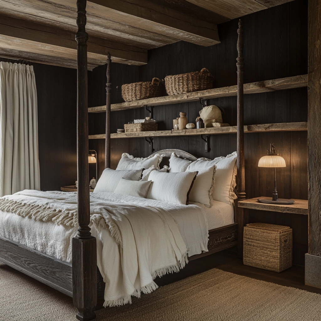 cozy farmhouse bedroom ideas rustic 34