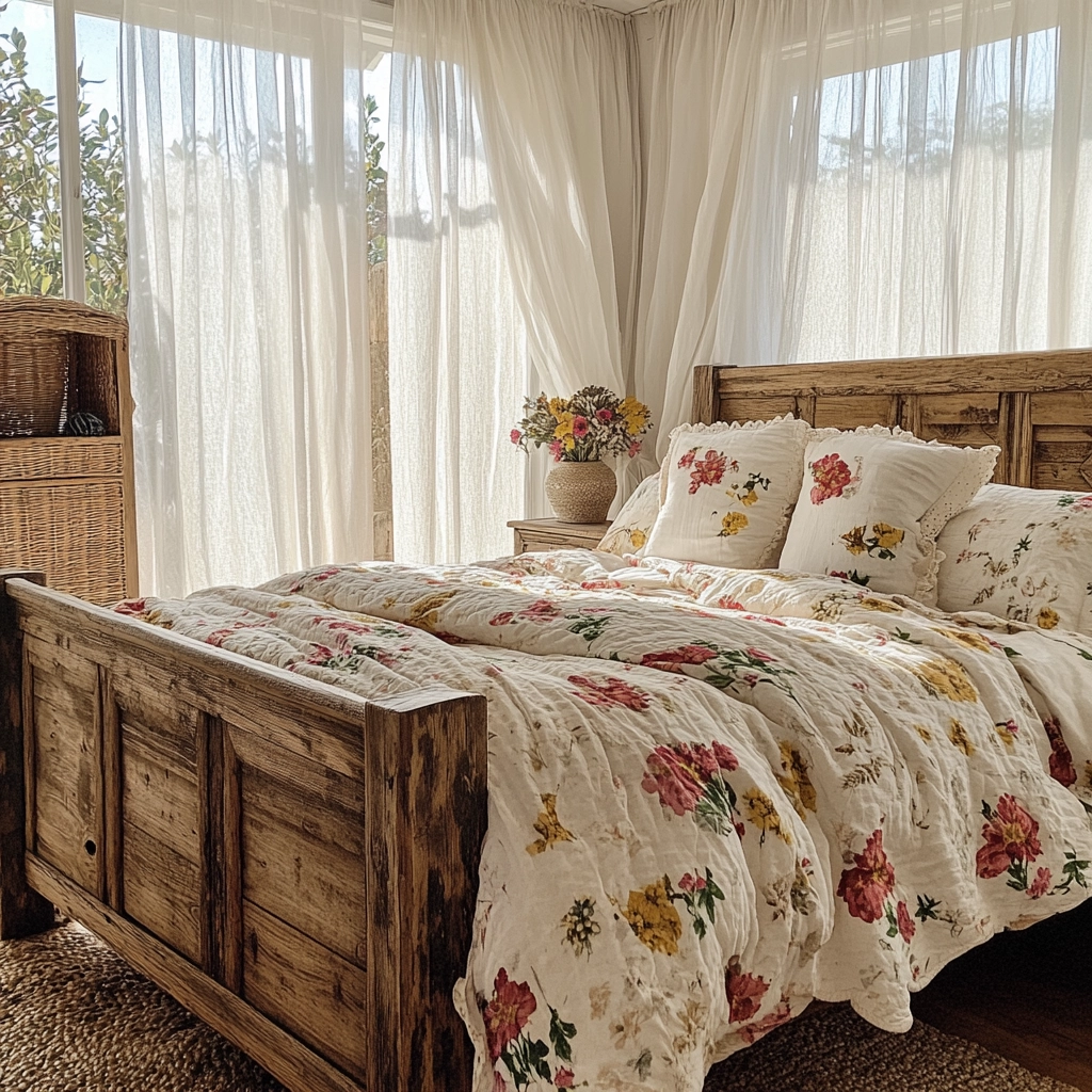 cozy farmhouse bedroom ideas rustic 4
