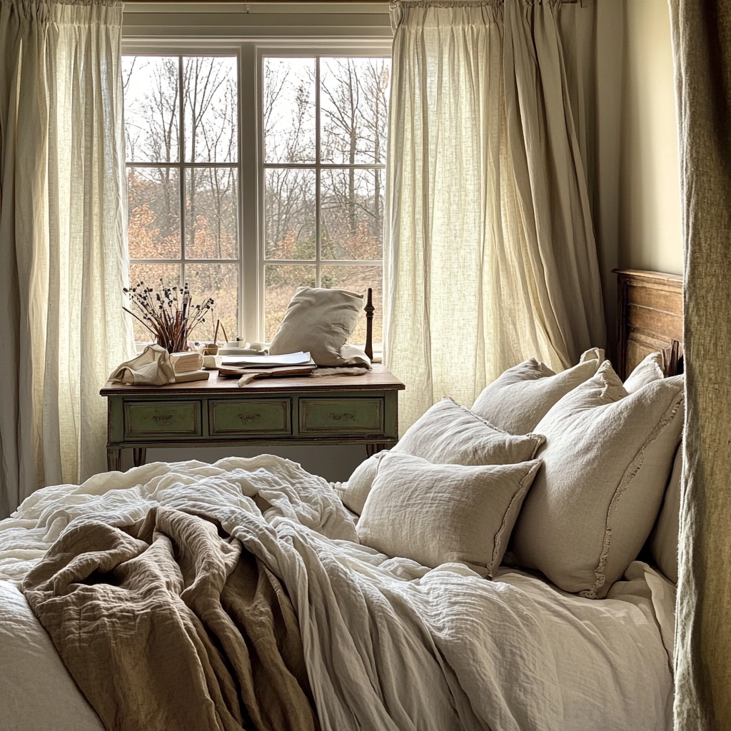 cozy farmhouse bedroom ideas rustic 41