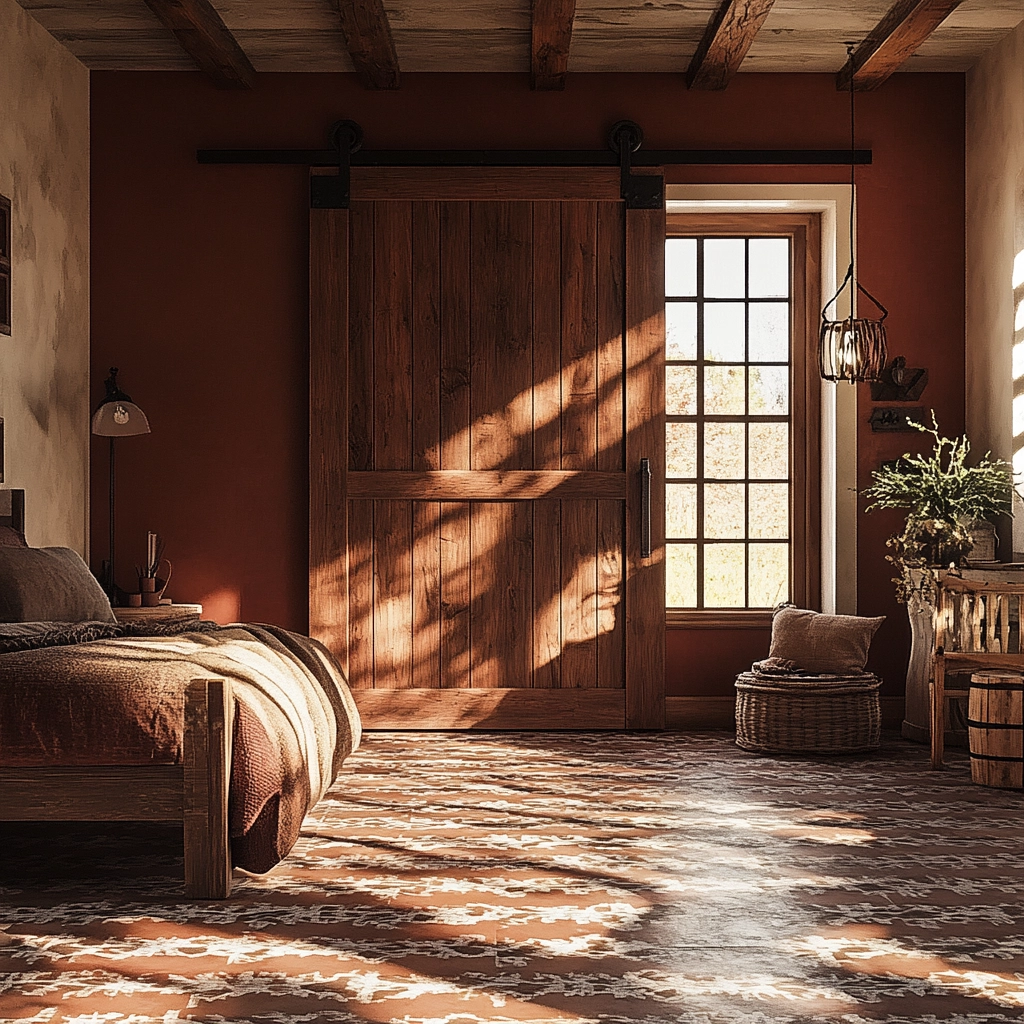 cozy farmhouse bedroom ideas rustic 7