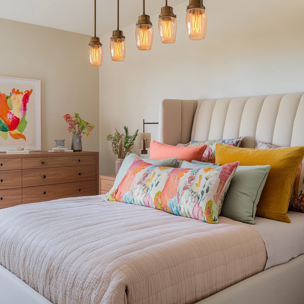 cozy modern farmhouse bedroom 11