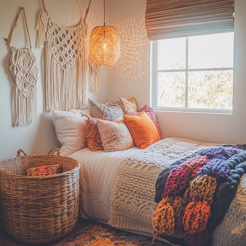 cozy modern farmhouse bedroom 17
