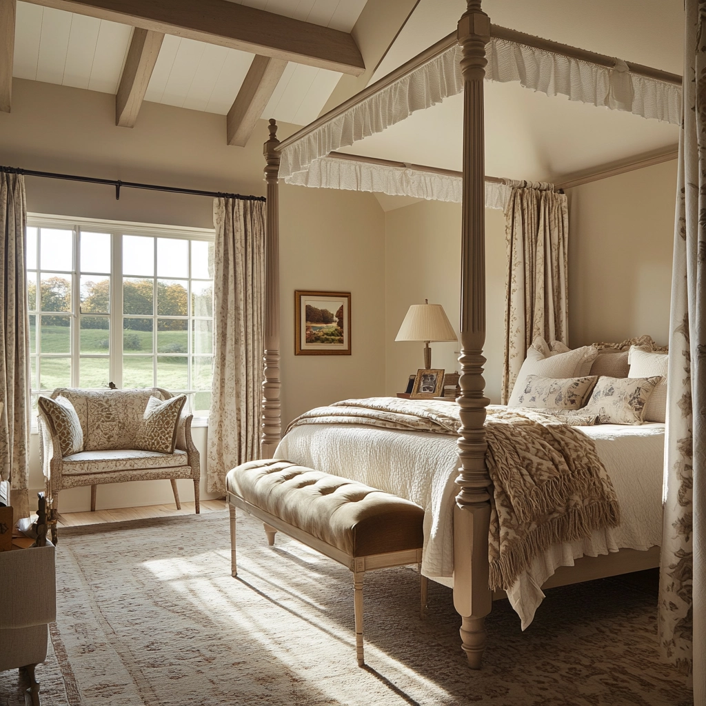 cozy modern farmhouse bedroom 24