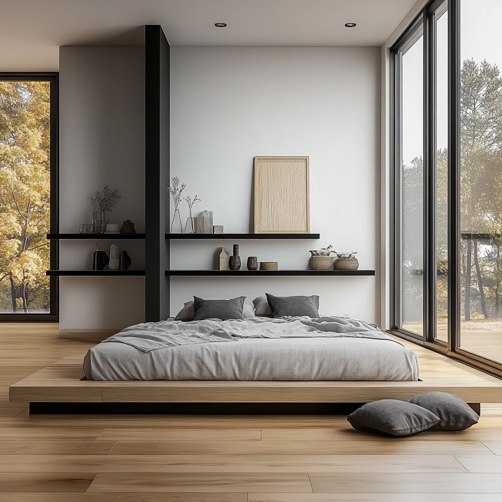 cozy modern farmhouse bedroom 34