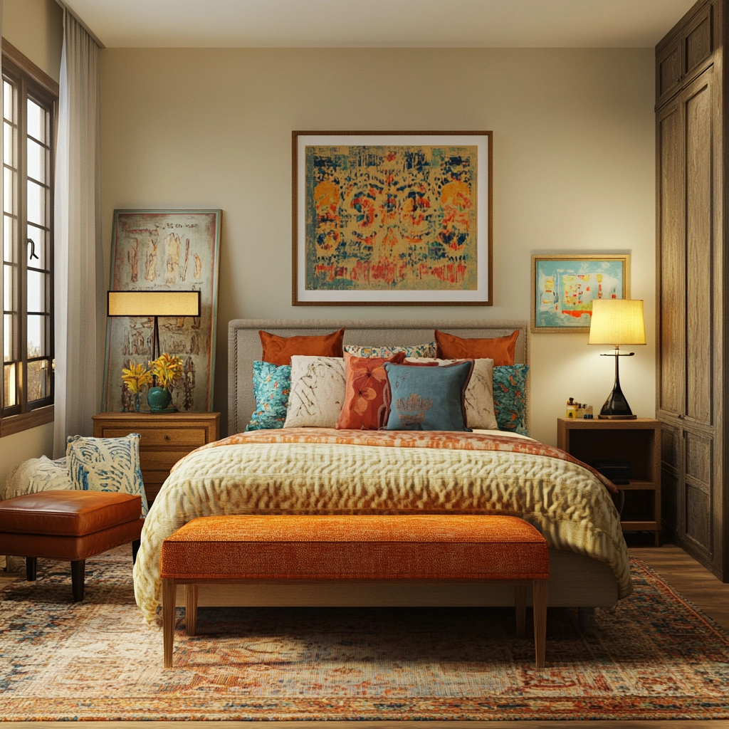 cozy modern farmhouse bedroom 37
