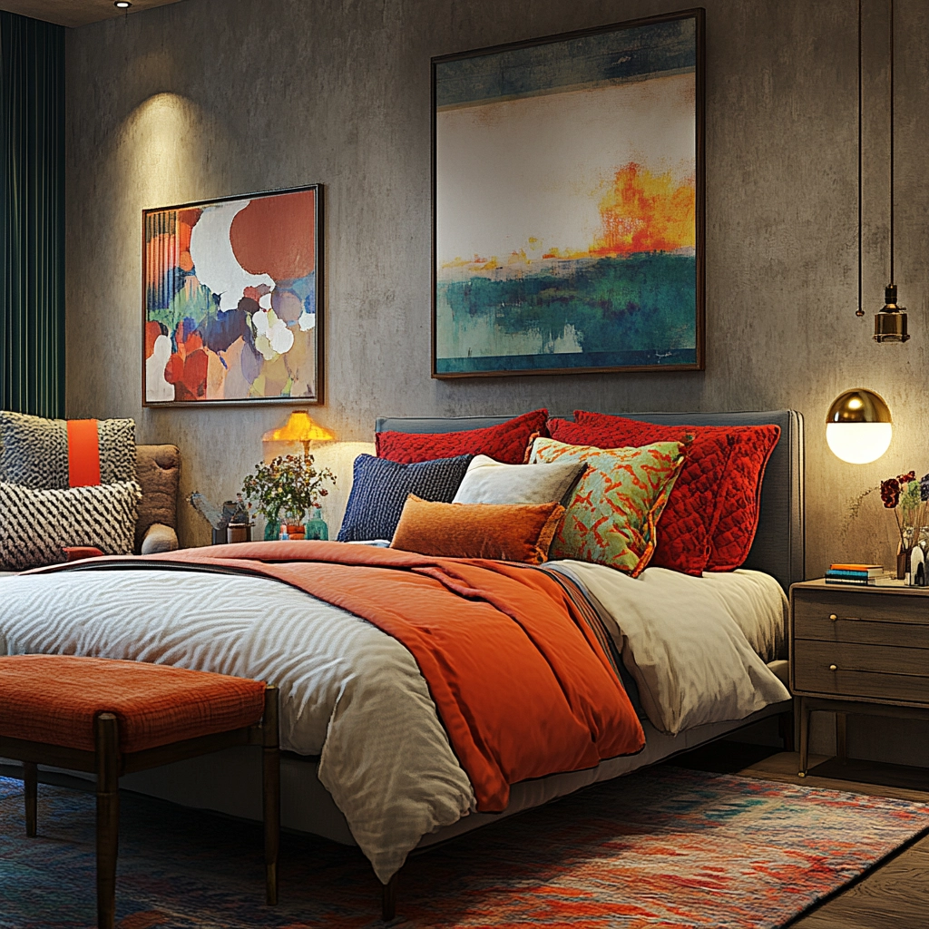 cozy modern farmhouse bedroom 40