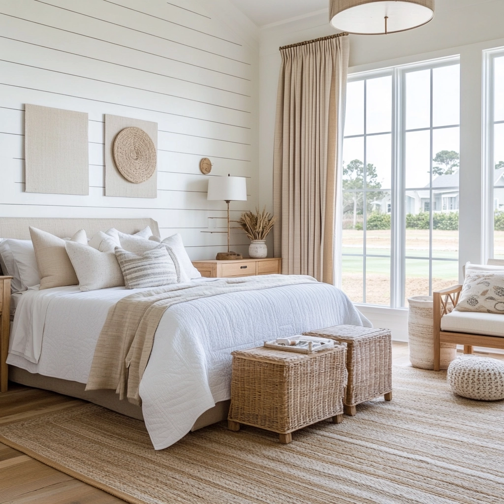 cozy modern farmhouse bedroom 41