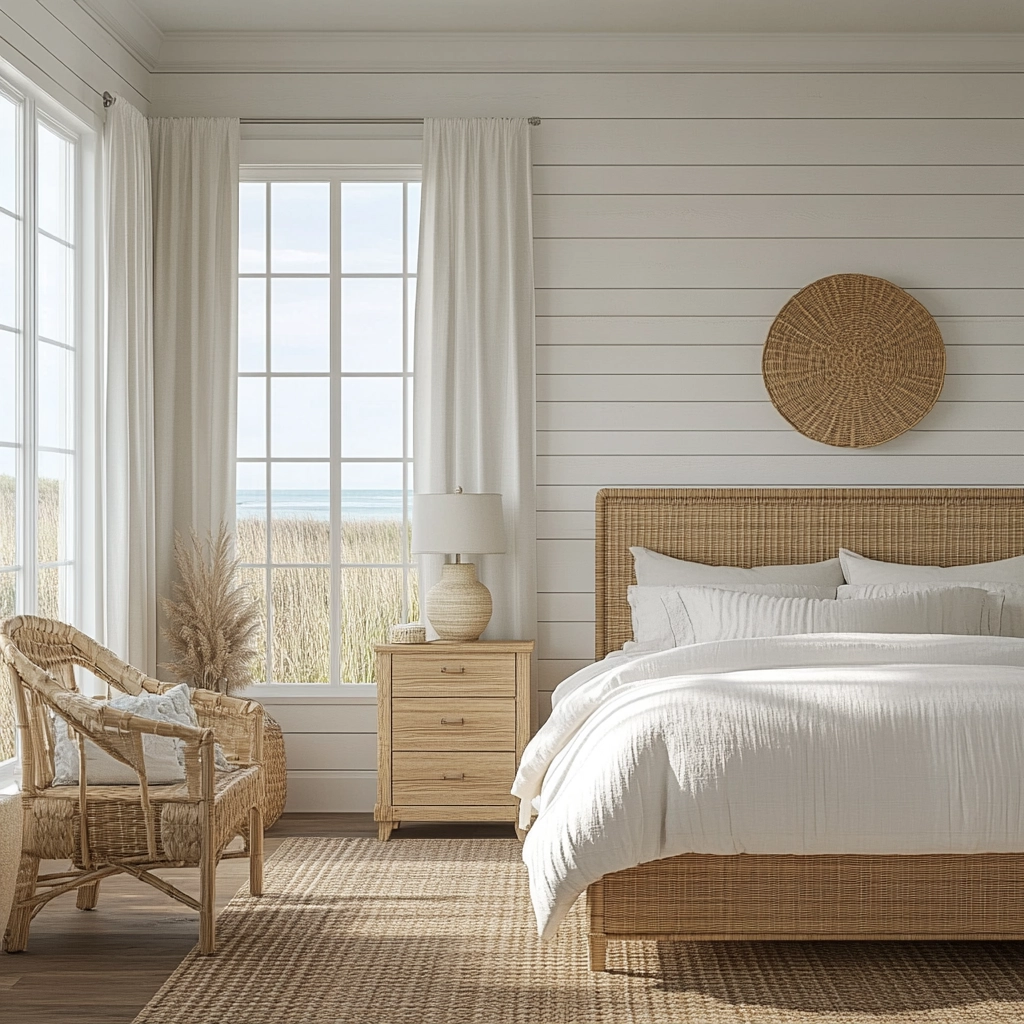 cozy modern farmhouse bedroom 43