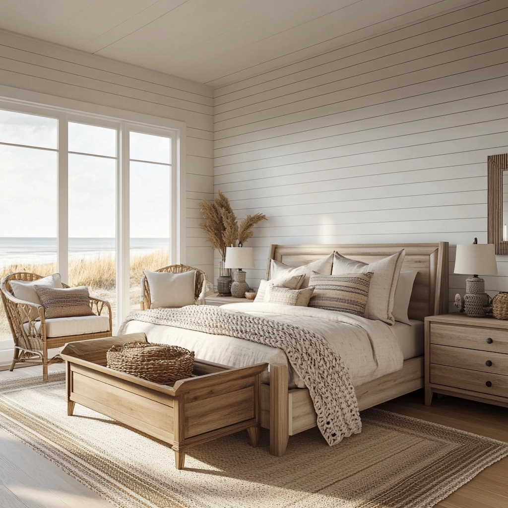 cozy modern farmhouse bedroom 44