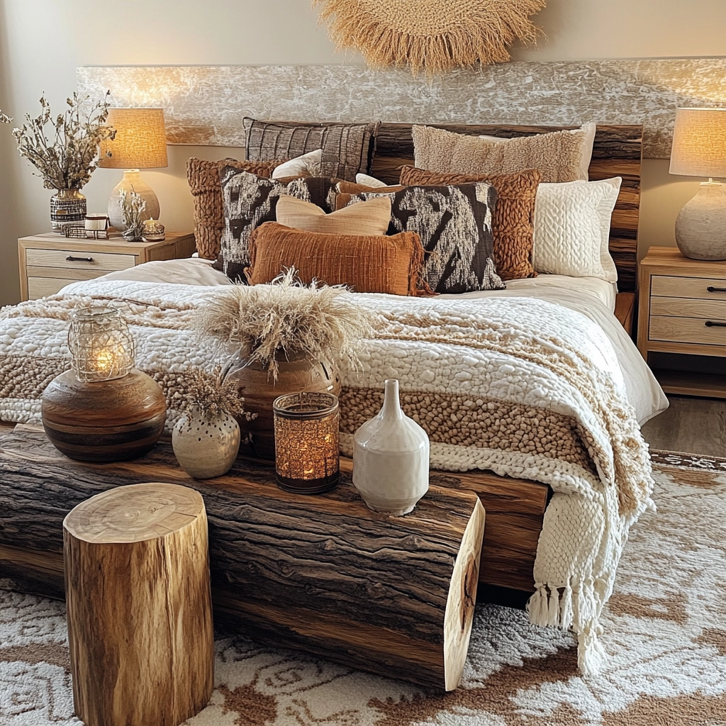 cozy modern farmhouse bedroom 45