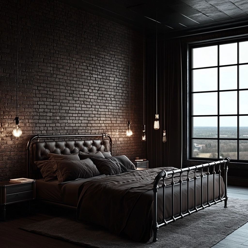 dark farmhouse bedroom 11