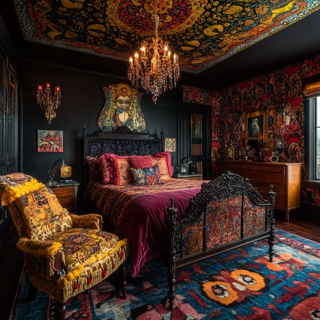dark farmhouse bedroom 21