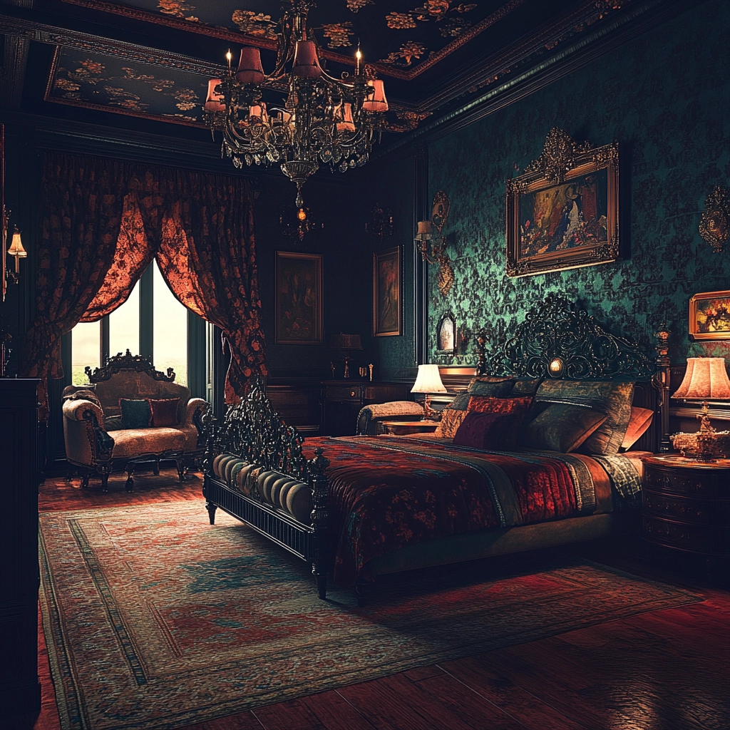 dark farmhouse bedroom 24