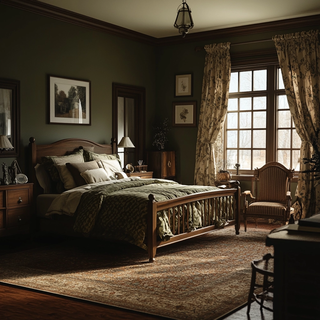 dark farmhouse bedroom 25