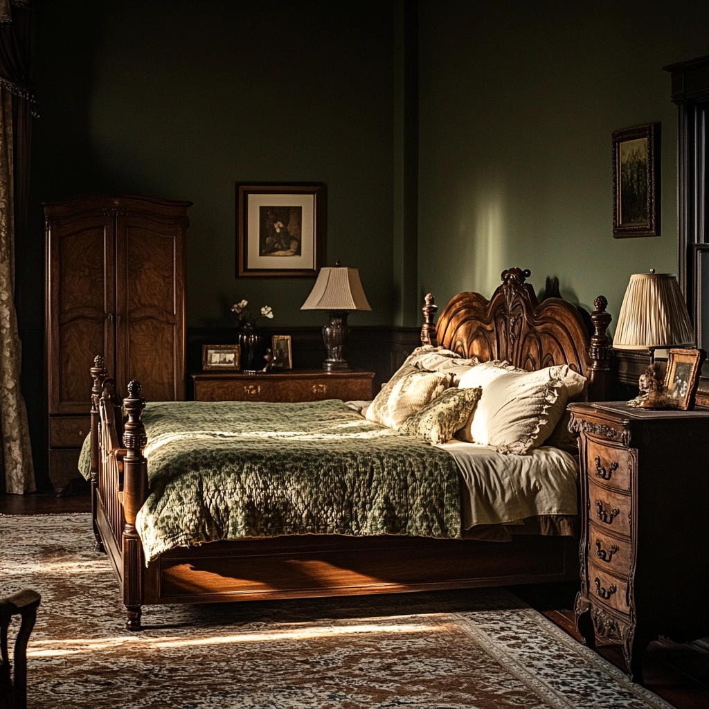 dark farmhouse bedroom 26
