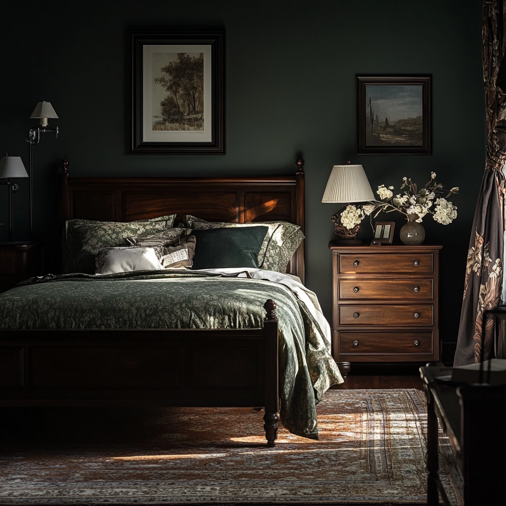 dark farmhouse bedroom 27