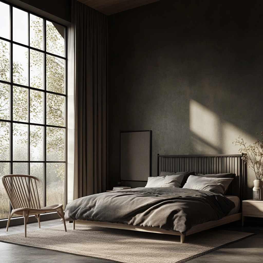 dark farmhouse bedroom 29