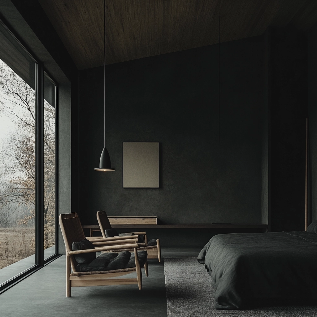 dark farmhouse bedroom 31
