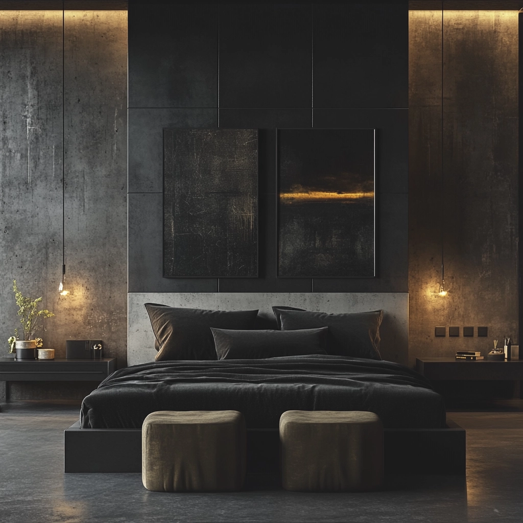 dark farmhouse bedroom 35