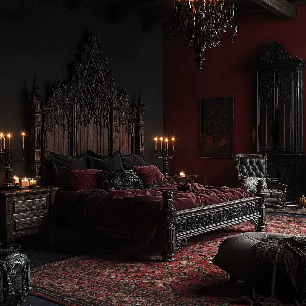 dark farmhouse bedroom 47