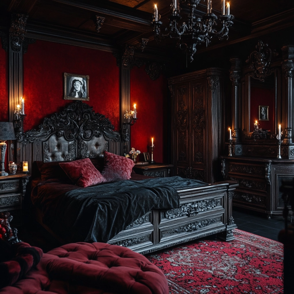 dark farmhouse bedroom 48