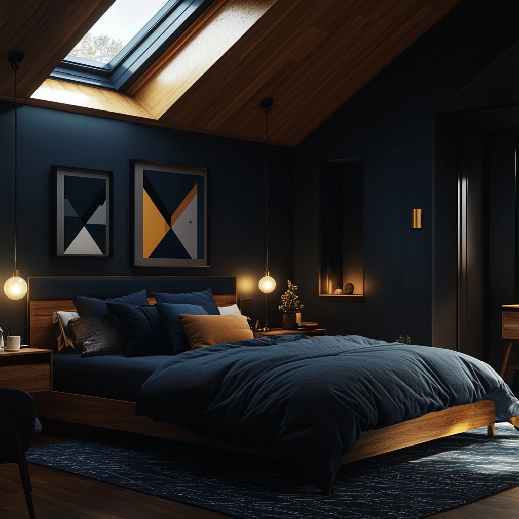 dark farmhouse bedroom 59