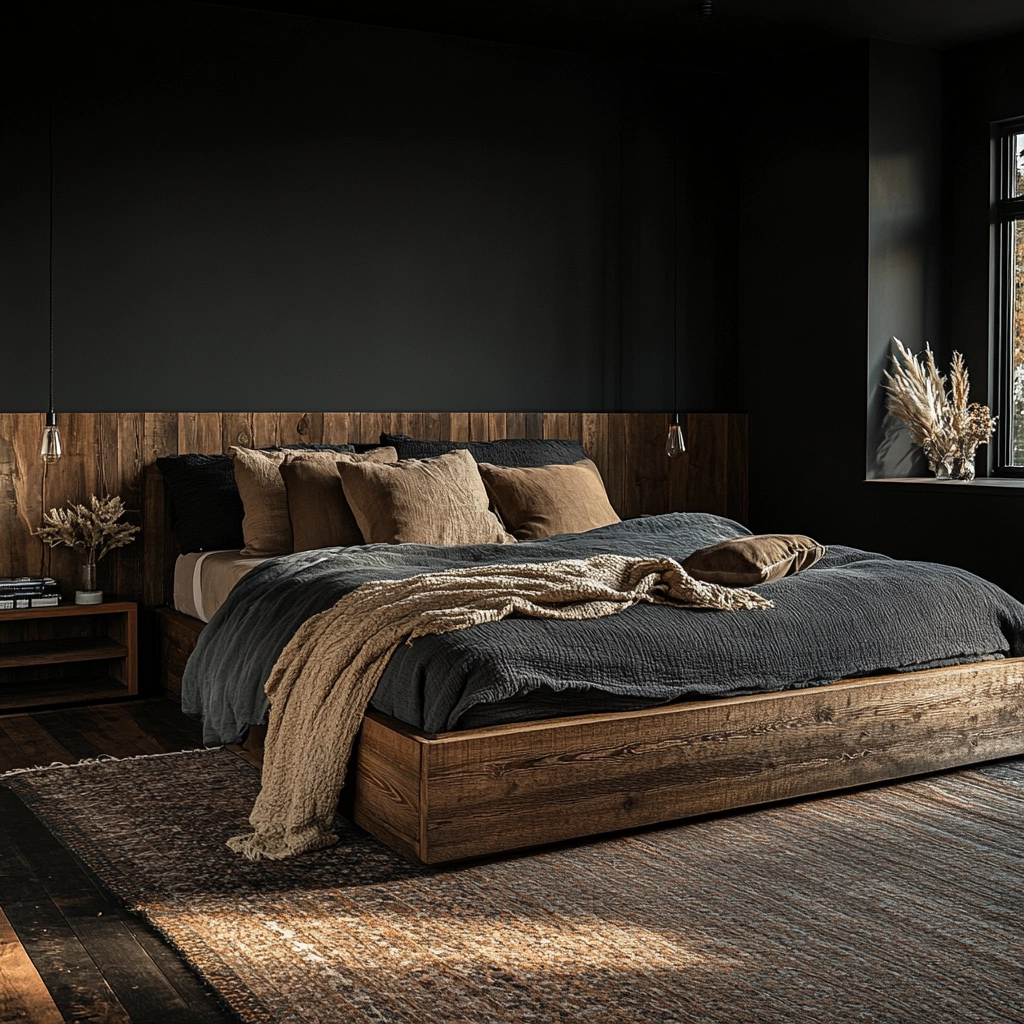 dark farmhouse bedroom 75