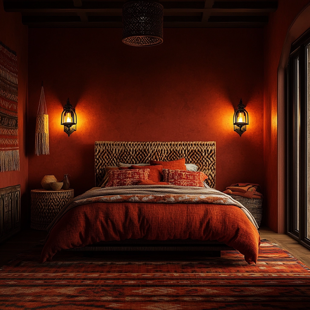 dark farmhouse bedroom 77