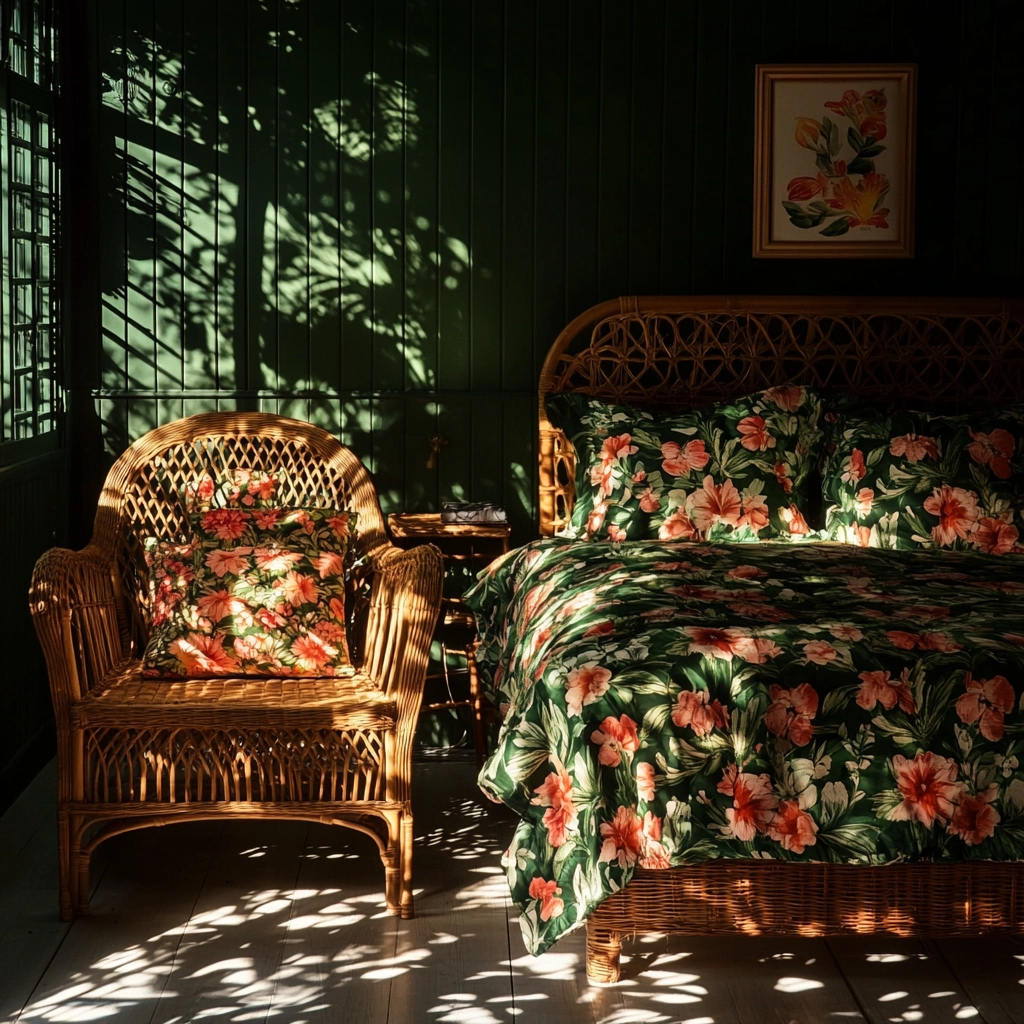 dark green farmhouse bedroom 25