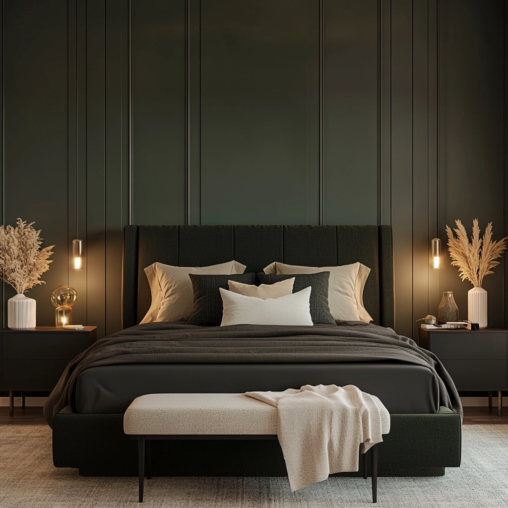 dark green farmhouse bedroom 5
