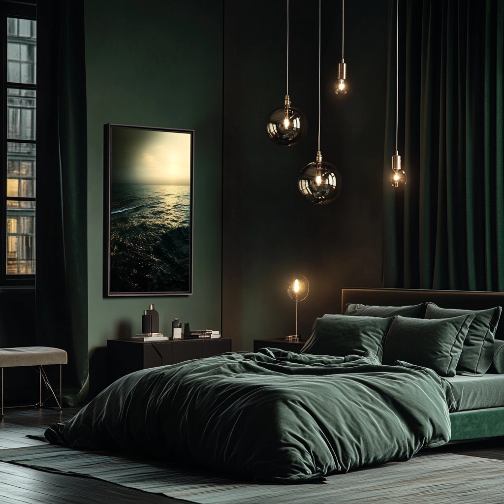 dark green farmhouse bedroom 65