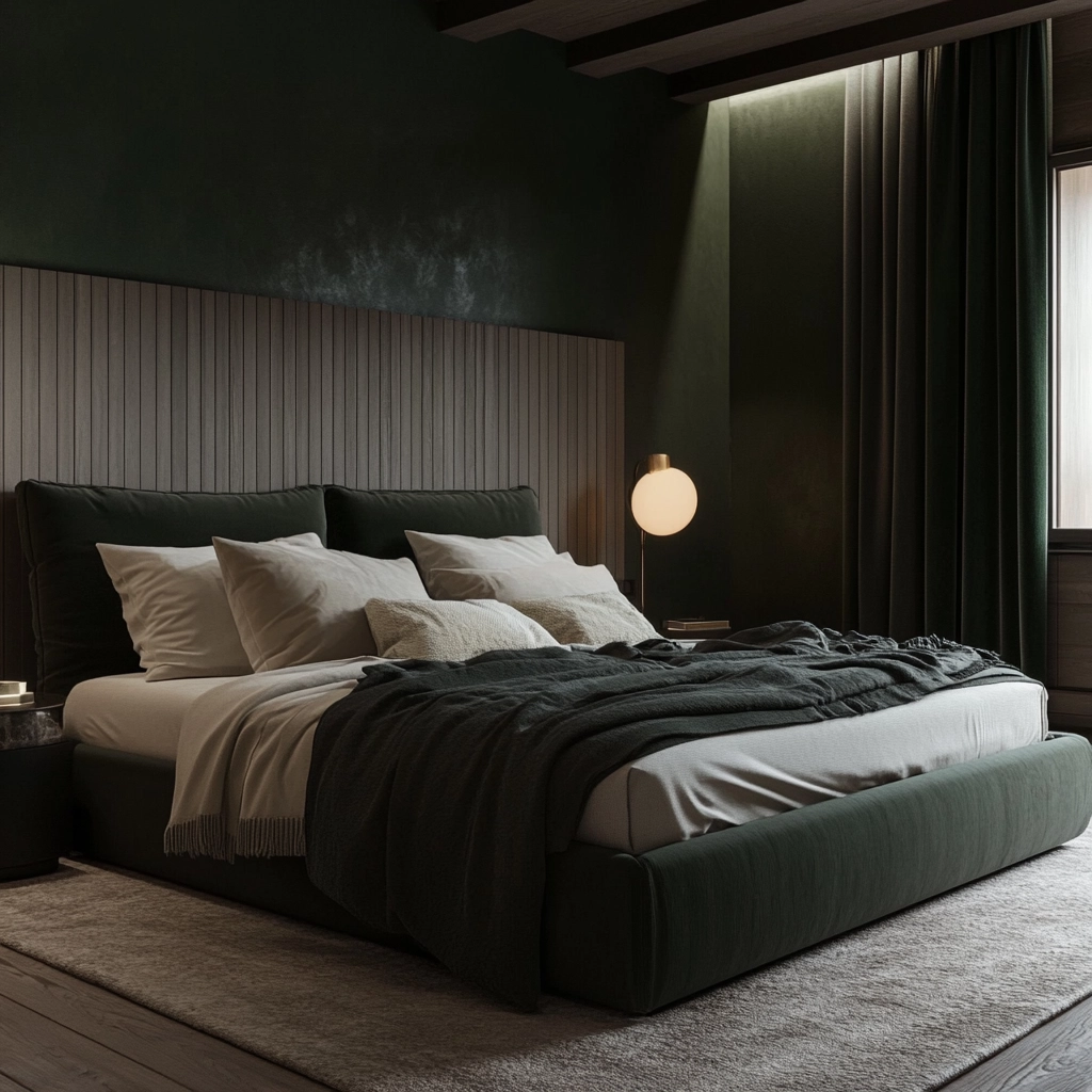 dark green farmhouse bedroom 7