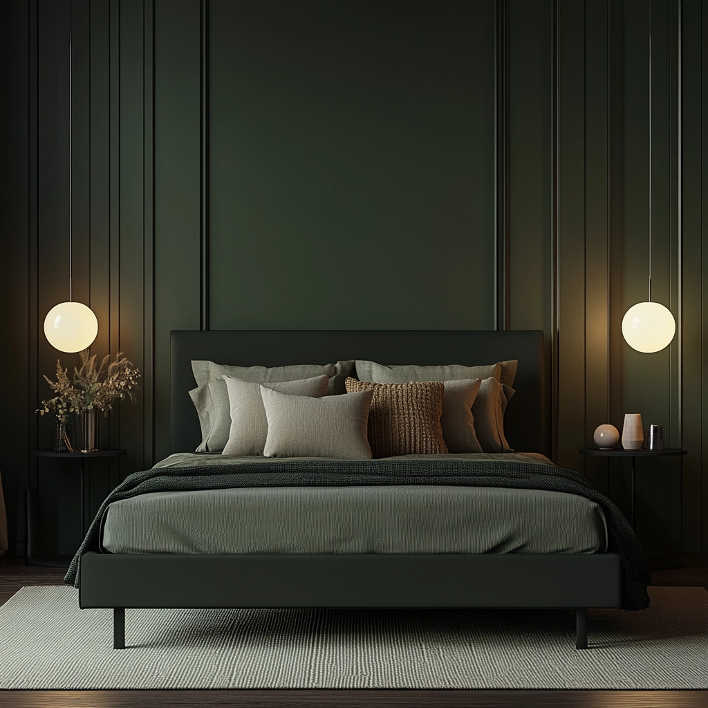 dark green farmhouse bedroom 8