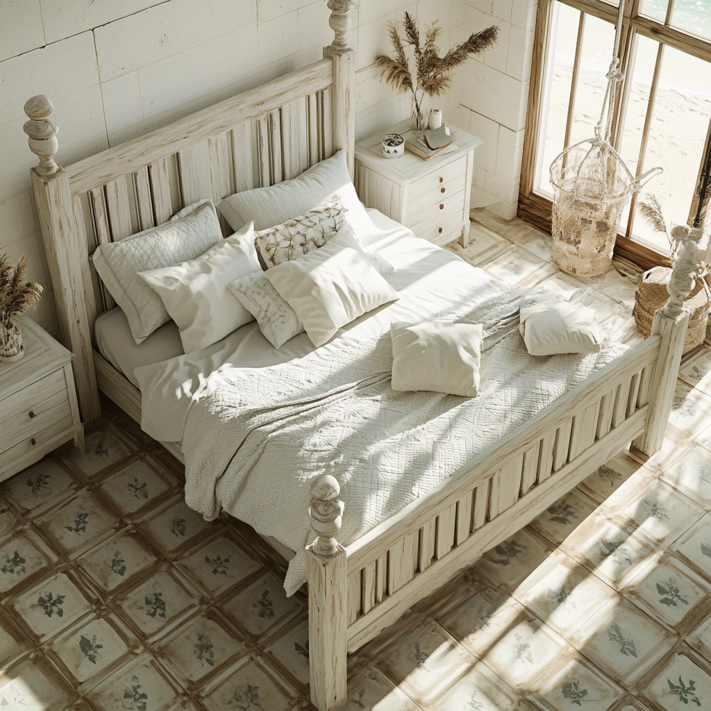 eclectic farmhouse bedroom 14