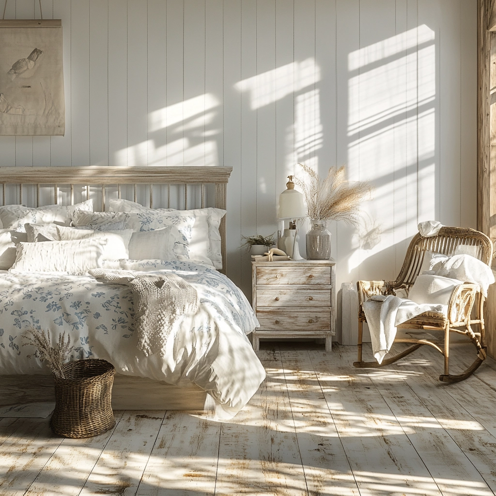 eclectic farmhouse bedroom 15