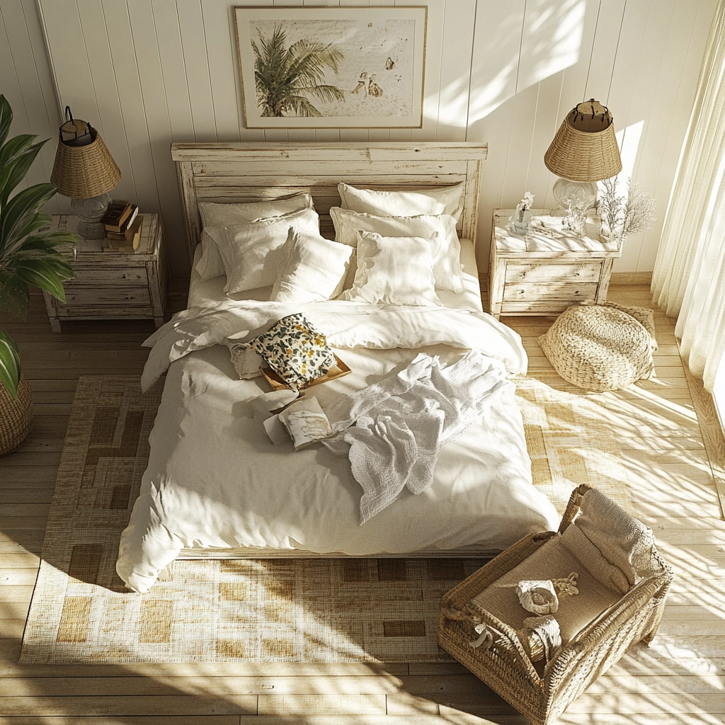 eclectic farmhouse bedroom 16