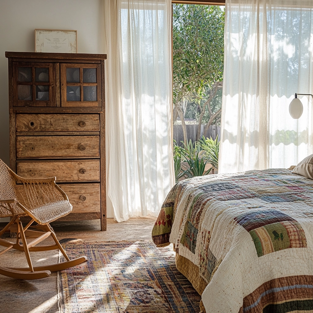 eclectic farmhouse bedroom 2