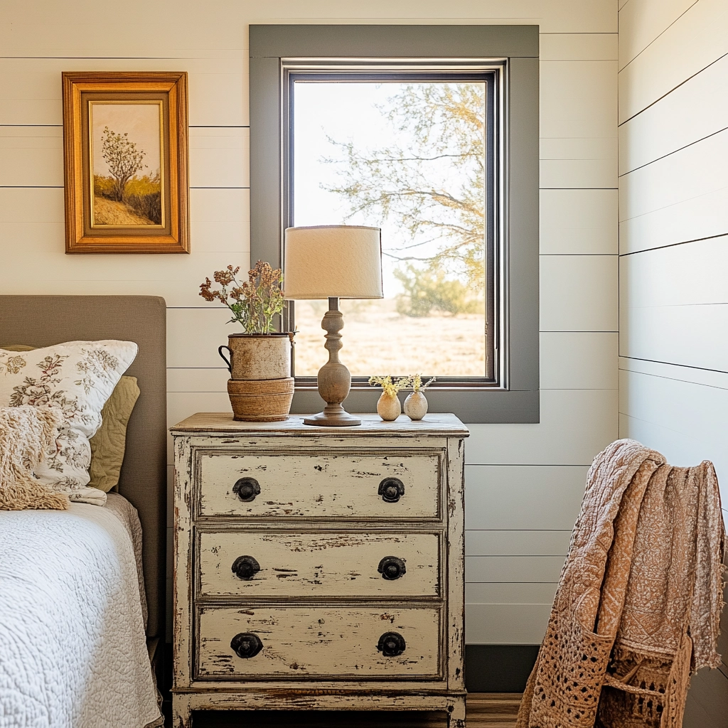 eclectic farmhouse bedroom 25
