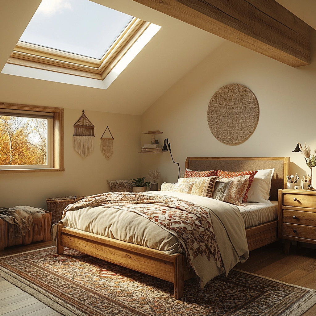 eclectic farmhouse bedroom 35